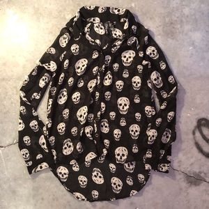 Black Sheer Skull shirt